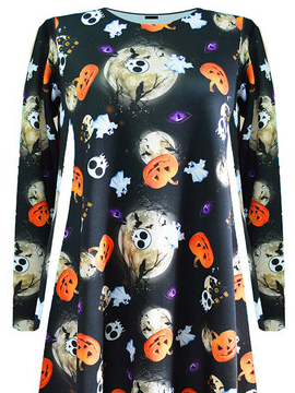 

Printed Statement Loosen Dresses, Multicolor, Casual Dresses