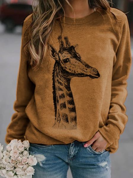 

Cotton Casual Sweatshirt, Brown, Hoodies & Sweatshirts