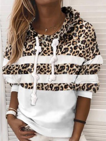 

Leopardo Regolare In forma Casuale Felpa, Bianco, Hoodies & Sweatshirts