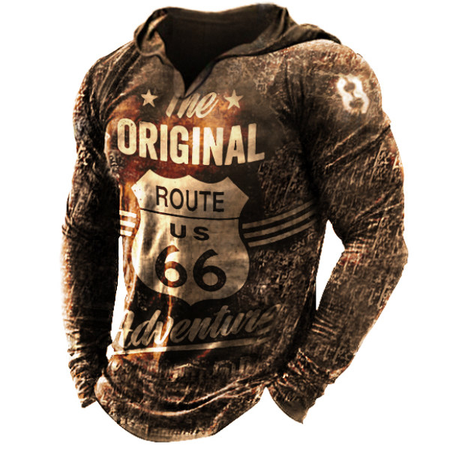 Long Sleeve Casual Hooded Shirts & Tops, As picture, T-shirts