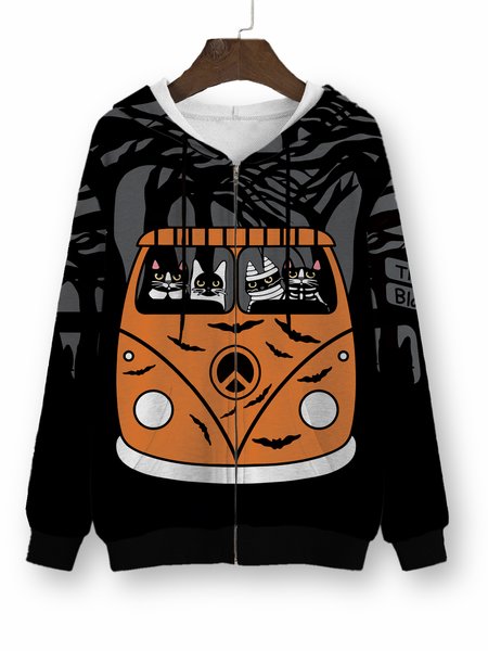 

Halloween Hoodie Holiday Sweatshirt, As picture, Hoodies&Sweatshirts