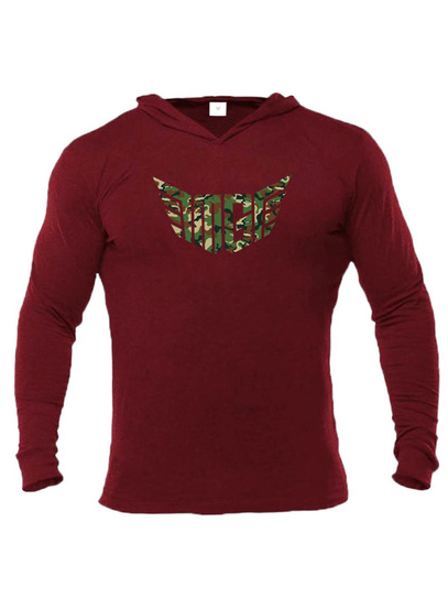 

Casual Hooded Cotton Shirts & Tops, Red, Hoodies