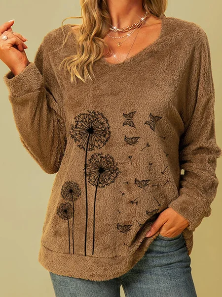 

Butterfly Loosen Sweatshirt, Khaki, Sweatshirts & Hoodies