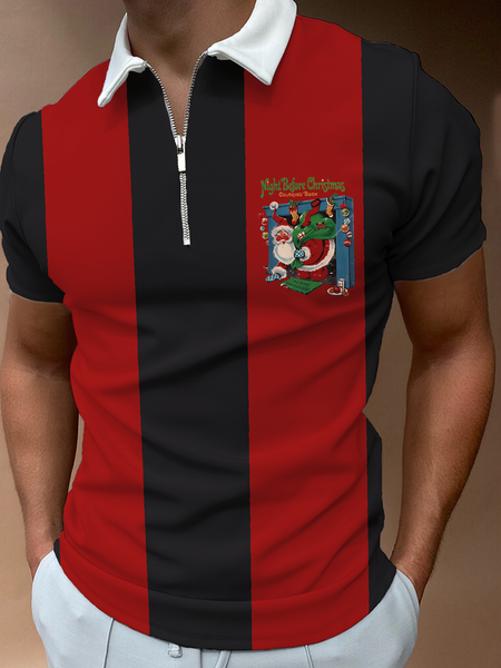

Lapel Short Sleeve Shirts & Tops, Multicolor, Men's t-shirts