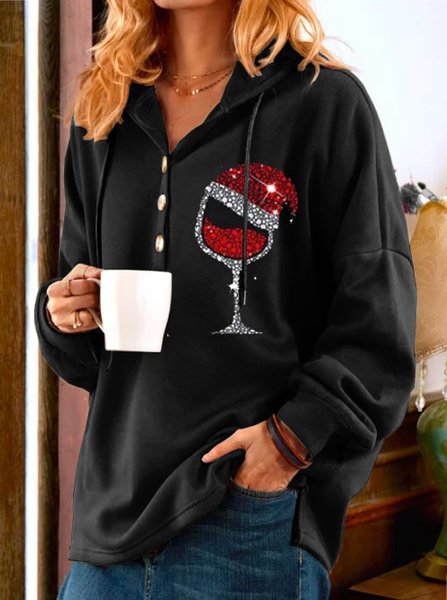 

Polyester Cotton Loosen Shirts & Tops, Black, Tops