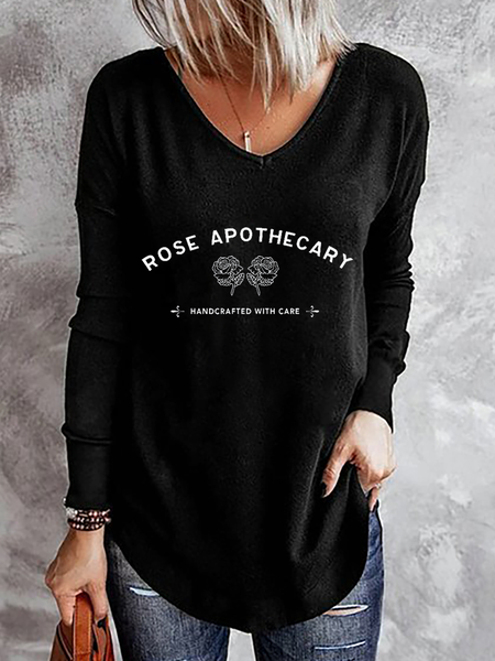 

Rose Apothecary Casual Shirts & Tops, Black, T-Shirts