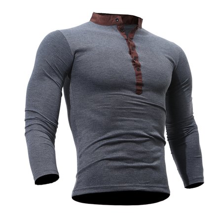 

Casual Cotton Shirts & Tops, Deep gray, T-shirt