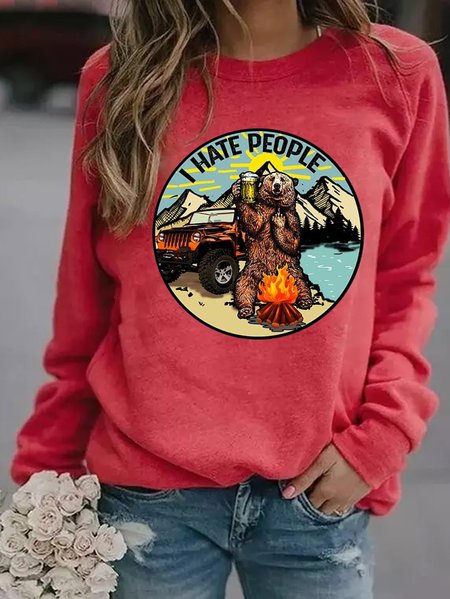 

I Hate People Women's sweatshirt, Red, Hoodies&Sweatshirts