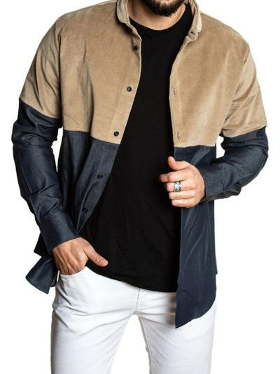 

Long Sleeve Cotton Shirts & Tops, As picture, Shirt