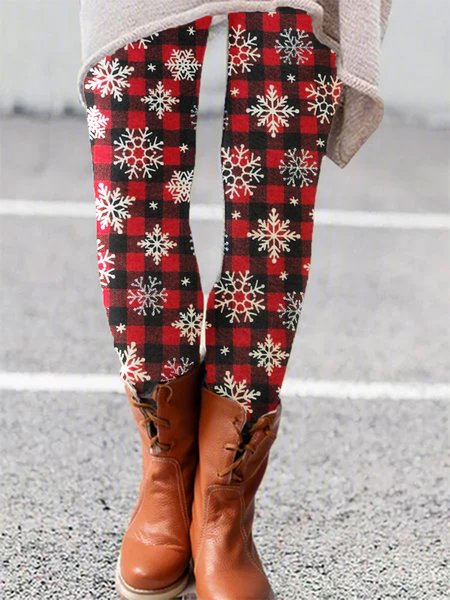 

Christmas Snowman Pants, Red, Leggings