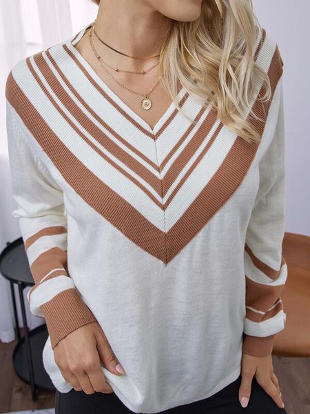 

Casual Plain Loosen Sweater, Multicolor, Sweaters
