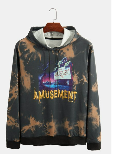 

Cotton Printed Sweatshirt, As picture, Hoodies&Sweatshirts