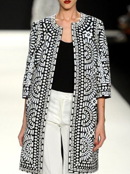 

Loosen Tribal Vintage Outerwear, Black-white, Kimonos