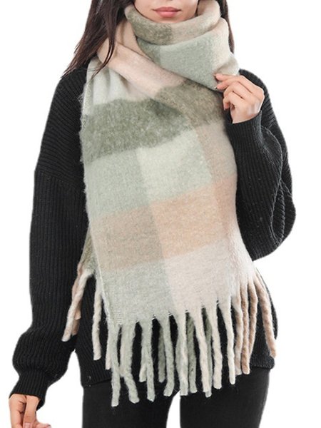 

Simple Elegant Vintage Sweet Scarf Cape, Green, Scarves