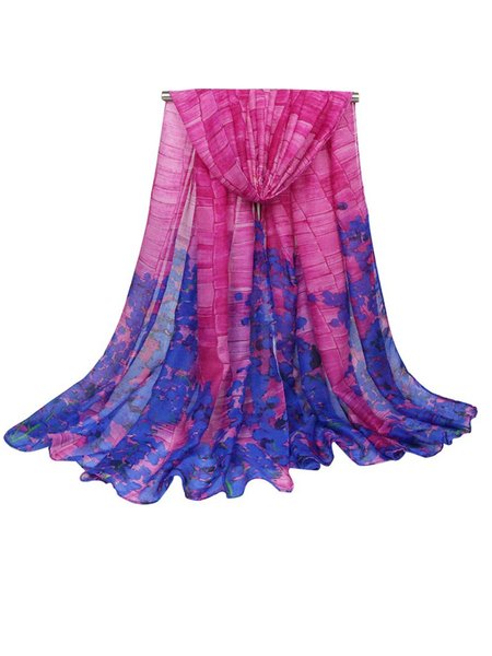

Elegant Geometric Cape, Rose red, Scarves