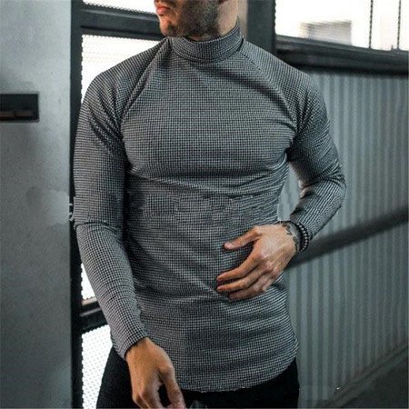 

Long Sleeve Casual T-shirt, Black-2, T-shirt