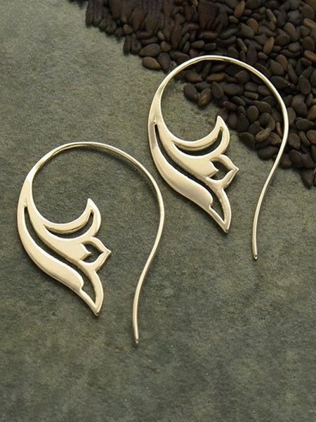 

Simple Flower Earrings, As picture, Earrings