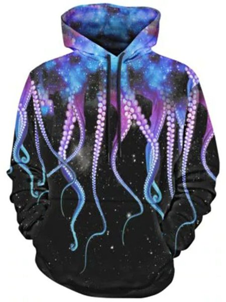 

Animal Hooded Loosen Sweatshirt, As picture, Hoodies & Sweatshirts