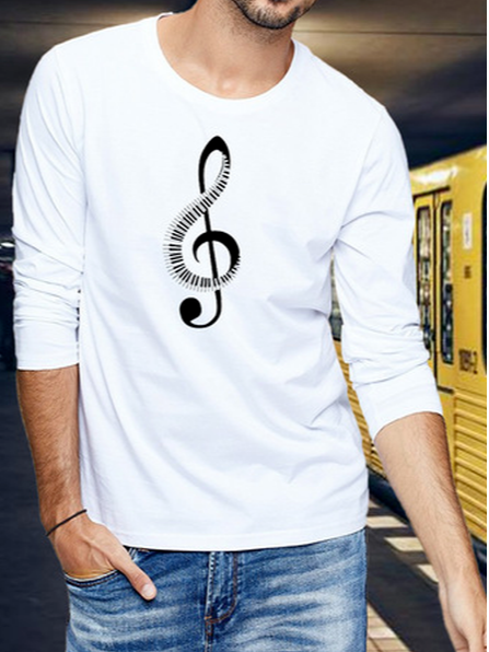 

Cotton Casual Shirts & Tops, White, T-shirt