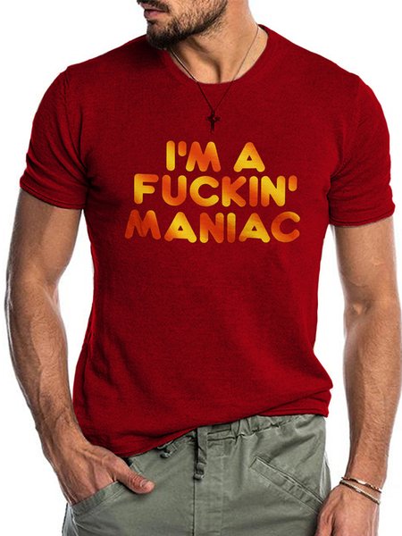 

I’m A Fucking Maniac T-shirt, Red, T-shirts