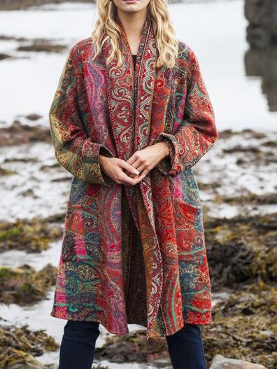 

Casual Loosen Outerwear, As picture, Outerwear