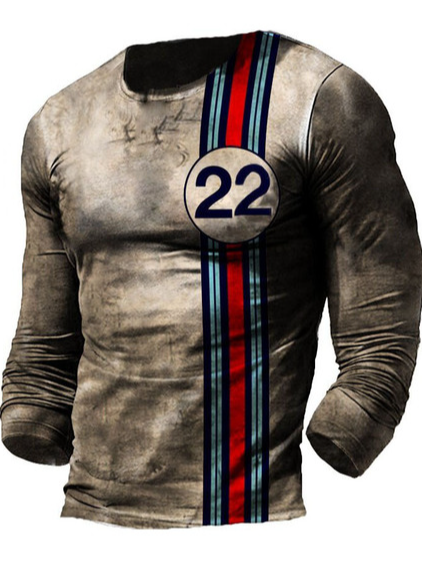 

Long Sleeve Cotton Shirts & Tops, As picture, T-shirt