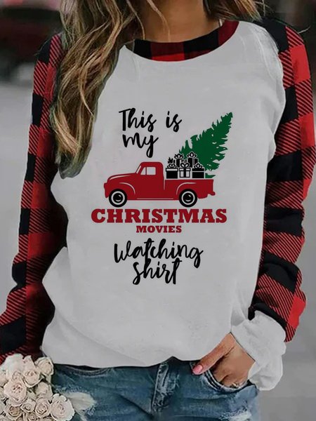 

Christmas Casual Crew Neck Loosen Sweatshirt, Red, Hoodies & Sweatshirts