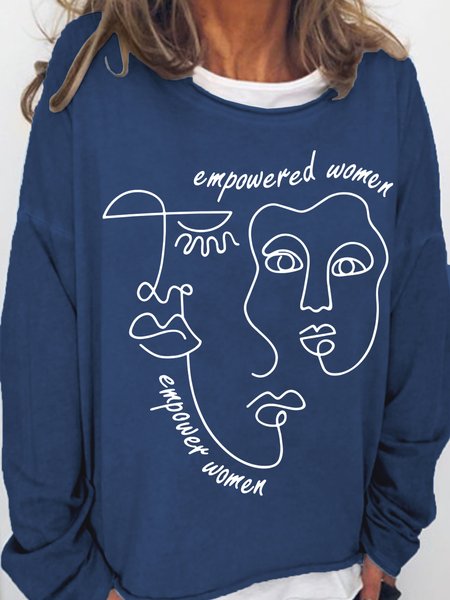 

Empowered Women Casual Sweatshirts, Deep blue, Hoodies&Sweatshirts