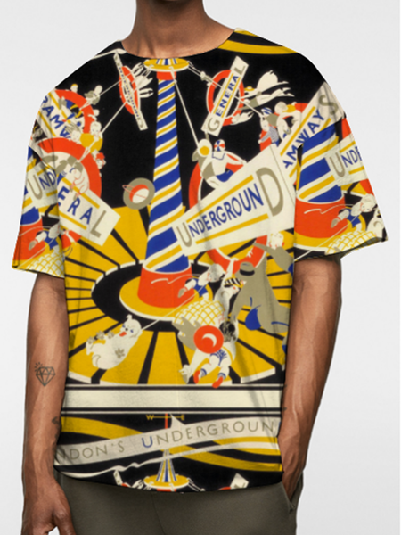

Casual Color Block Shirts & Tops, As picture, Men's t-shirts