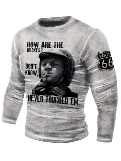 

Long Sleeve Casual Shirts & Tops, As picture, T-shirts