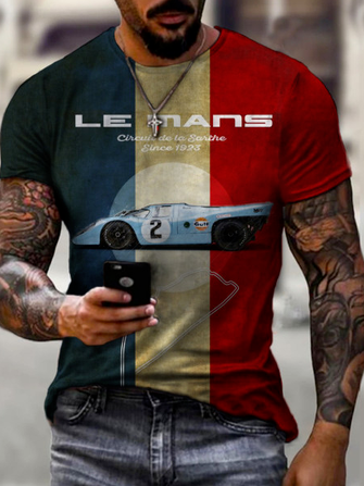

Short Sleeve Casual Shirts & Tops, As picture, T-shirt
