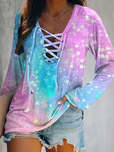 

Shirt Sleeve Regular Fit Shirts & Tops, Multicolor, Tops