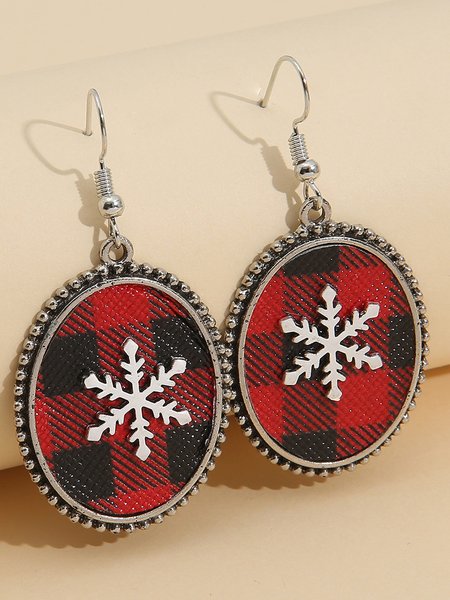 

Christmas Vintage Casual Earrings, As picture, Earrings