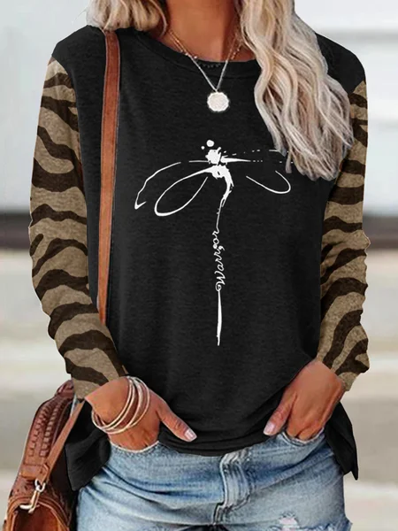 

Loosen Crew Neck Color Block Sweatshirt, Black, Hoodies & Sweatshirts