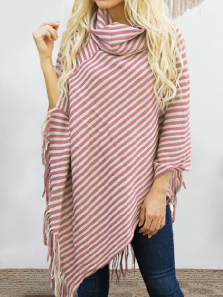 

Casual Household Daily Vintage Striped Sweater, Pink, Sweaters & Cardigans