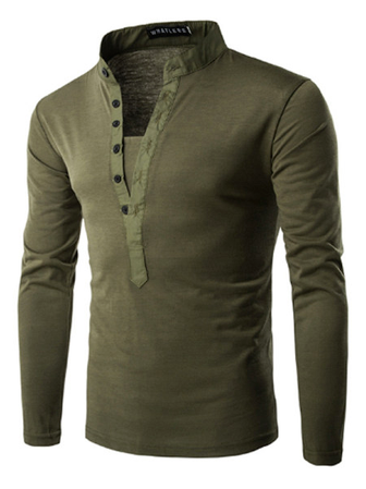 

Casual Cotton Shirts & Tops, Green, T-shirt