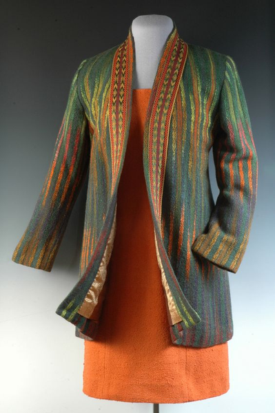 

Lapel Vintage Outerwear, Multicolor, Outerwear