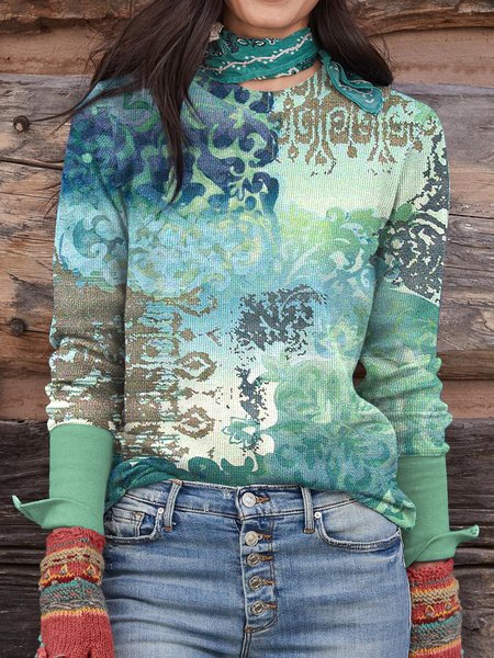 

Tribal Regular Fit Casual Shirts & Tops, Green, Tops