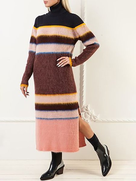 

Casual Yarn/Wool Yarn Dresses, Multicolor, Casual Dresses