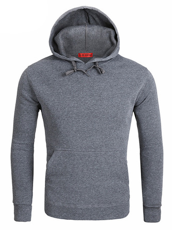 

Casual Hooded Cotton Sweatshirt, Deep gray, Hoodies