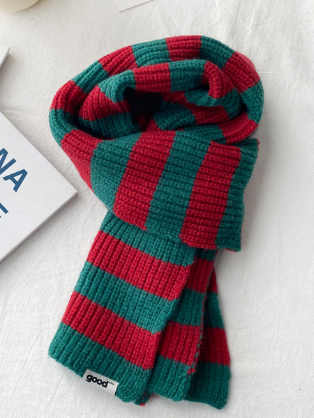 

Simple Scarf, Red-green, Women Scarves & Shawls