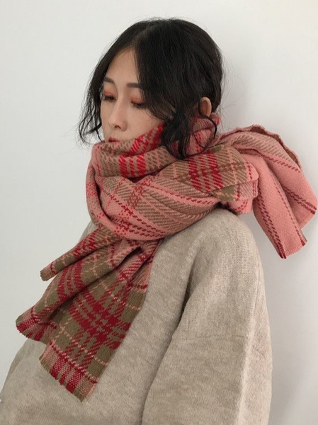 

Checked/Plaid Scarf, Pink, Women Scarves & Shawls