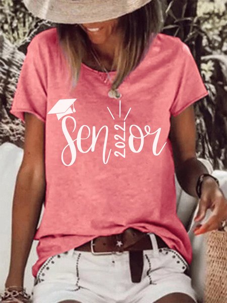 

Season 2022 Crew Neck Shirts & Tops, Pink, T-shirts