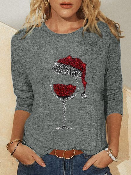 

Cotton T-shirt, Gray, T-Shirts