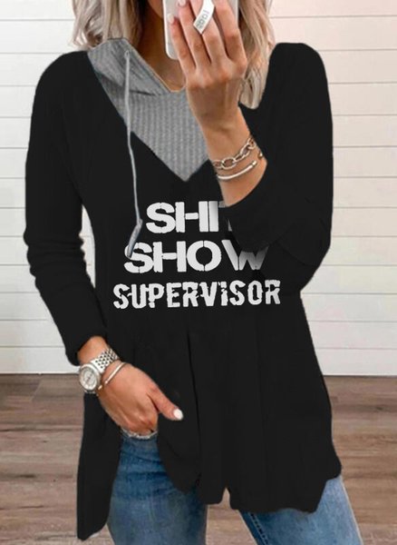 

Casual Loosen Shirts & Tops, Black, Tops