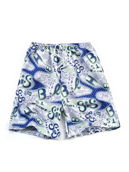 

Letter Casual Pants, As picture, Men's shorts