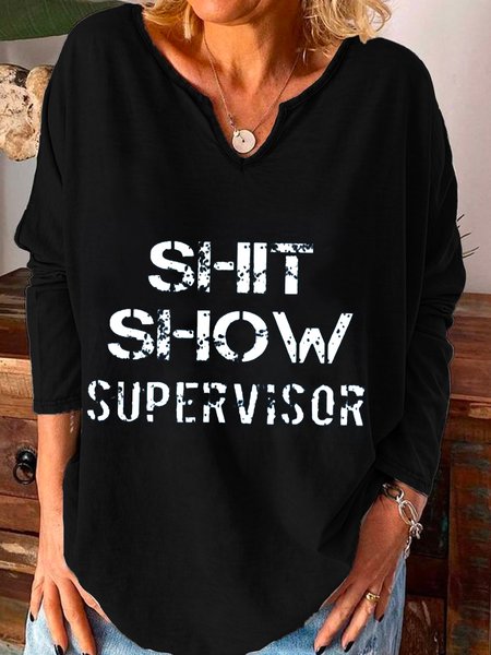 

V Neck Shirts & Tops, Black, Tops