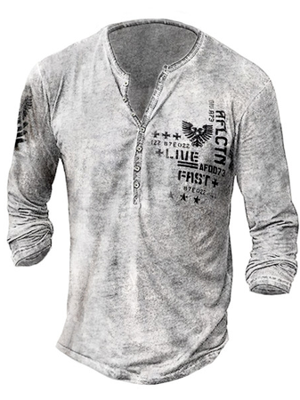 

V Neck Long Sleeve Shirts & Tops, As picture, T-shirt