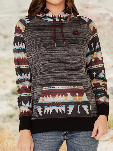 

Casual Abstract Hooded Sweatshirt, Multicolor, Hoodies & Sweatshirts