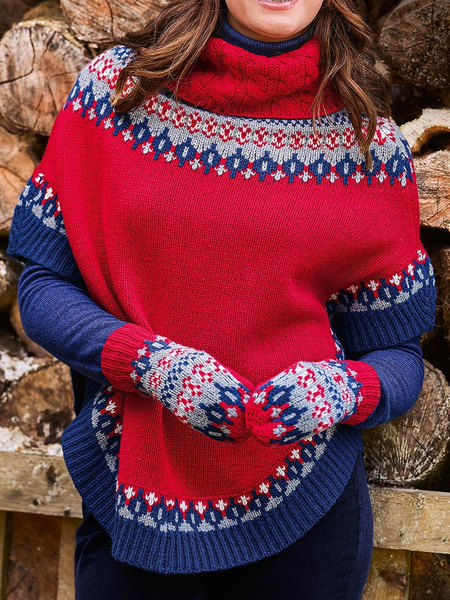 

Acrylic Vintage Regular Fit Sweater, Red, Sweaters